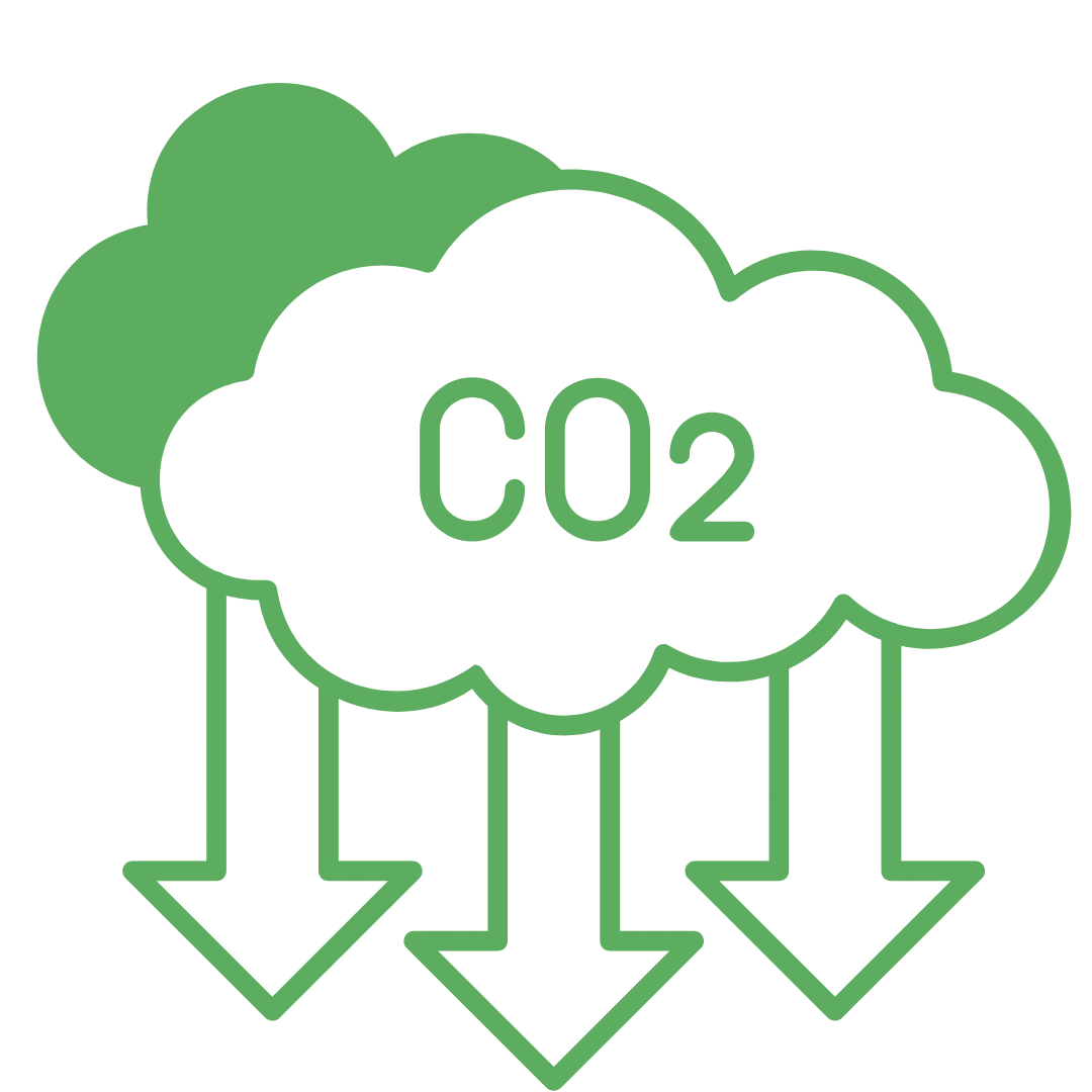 ikona imitująca emisję co2