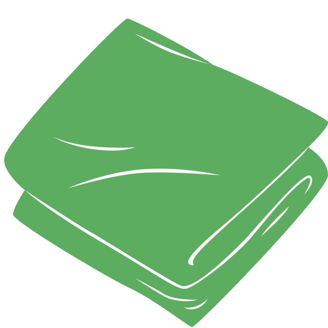 zielona ikona wskazująca na złożoną folię