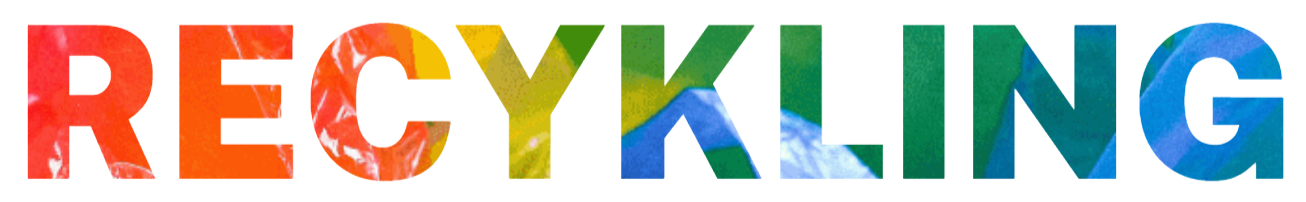 kolorowy napis recykling