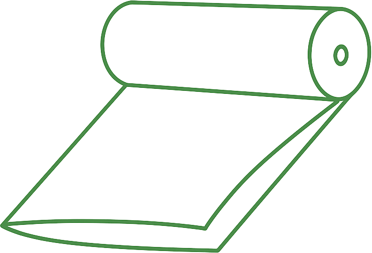 ikona półrekawa foliowego na rolce