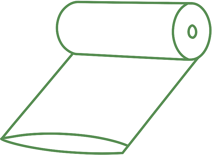 ikona rękawa foliowego na rolce